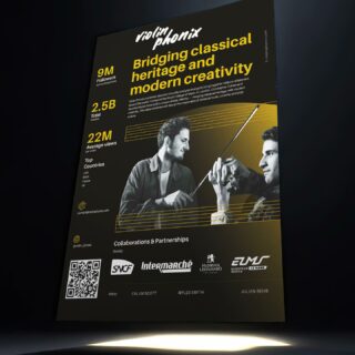 FR: Quand le visuel fait résonner la musique encore plus fort 🎻
Créer pour des artistes, c’est transformer le son en émotion, en élégance et en impact.
Chaque détail compte — du rythme à la mise en page.

#IdentitéVisuelle #CommunicationMusicale #DirectionArtistique #DesignGraphique #BrandingArtistique #MarketingCulturel #CréationVisuelle