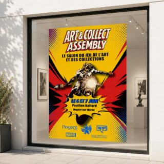 Nouvelle création d’affiches et flyers réalisées pour le Salon Art & Collect Assembly 🎨✨

Pour ce projet, l’objectif était de concevoir une affiche à forte identité visuelle, inspirée de l’univers comics vintage et de la pop culture, capable de capter immédiatement l’attention et transmettre l’énergie de l’événement.

Character design: @sofiatsu.ill 

#PosterDesign #GraphicDesign #VisualIdentity

——

New poster and flyer design created for Art & Collect Assembly 🎨✨

I love creating visuals that do more than simply provide information — they tell a story and create a real visual presence.