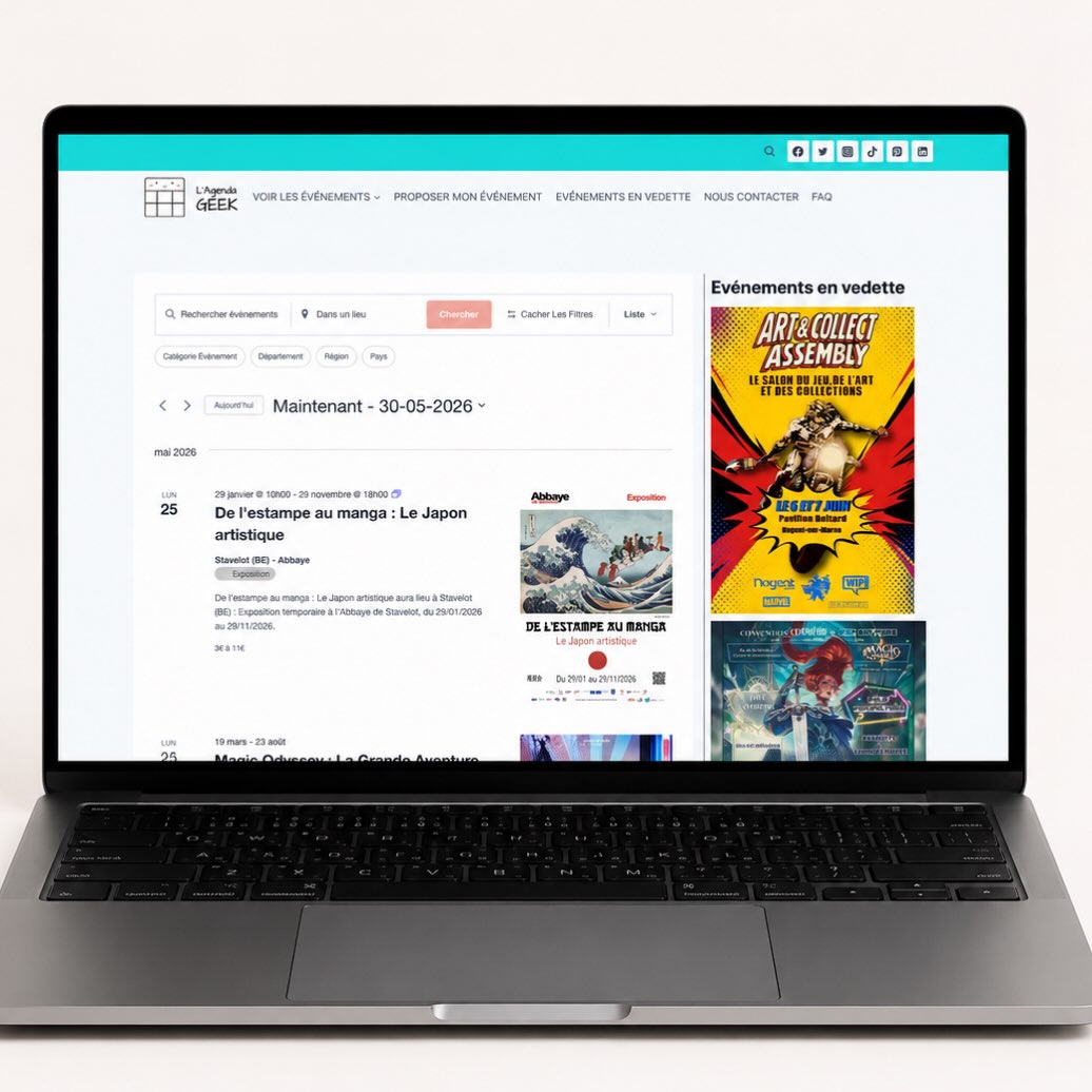 Nouvelle création graphique désormais en ligne sur Agenda Geek 🚀✨

Pour ce visuel Art & Collect Assembly, l’objectif était de capturer l’énergie de la pop culture et l’esprit comics vintage à travers une identité forte, dynamique et immédiatement reconnaissable. Voir son travail prendre vie sur une plateforme réelle et toucher son public, c’est toujours une satisfaction particulière. 
Character design : @sofiatsu.ill 🫶🏻
#GraphicDesign #VisualIdentity #WebCreative
