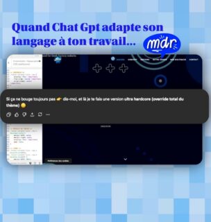 Quand la IA te prend pour une geek et adapte son langage aux clichés des profils de ton métier. #geek #webdesign #htmlcss #wordpress